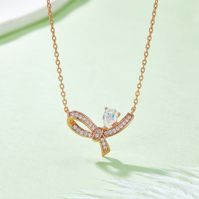 Moissanite 925 Sterling Silver Necklace Rose Gold One Size 7fe0b54ca1bb420287ab7bb9516d0d6e-Max Trendsi