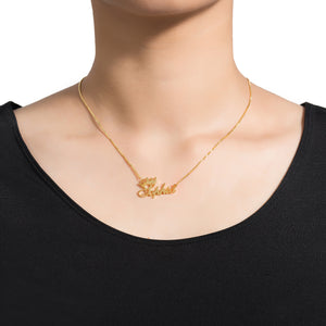Exquisite Crown Custom Name Necklace 802fda09-3fb3-4581-8874-27c9a638fe8a Artshiney