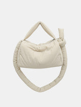 Puffy Nylon Medium Crossbody Bag Beige One Size 805b8b13-3a1c-4479-9f85-d3ed13fb7564-Max Trendsi