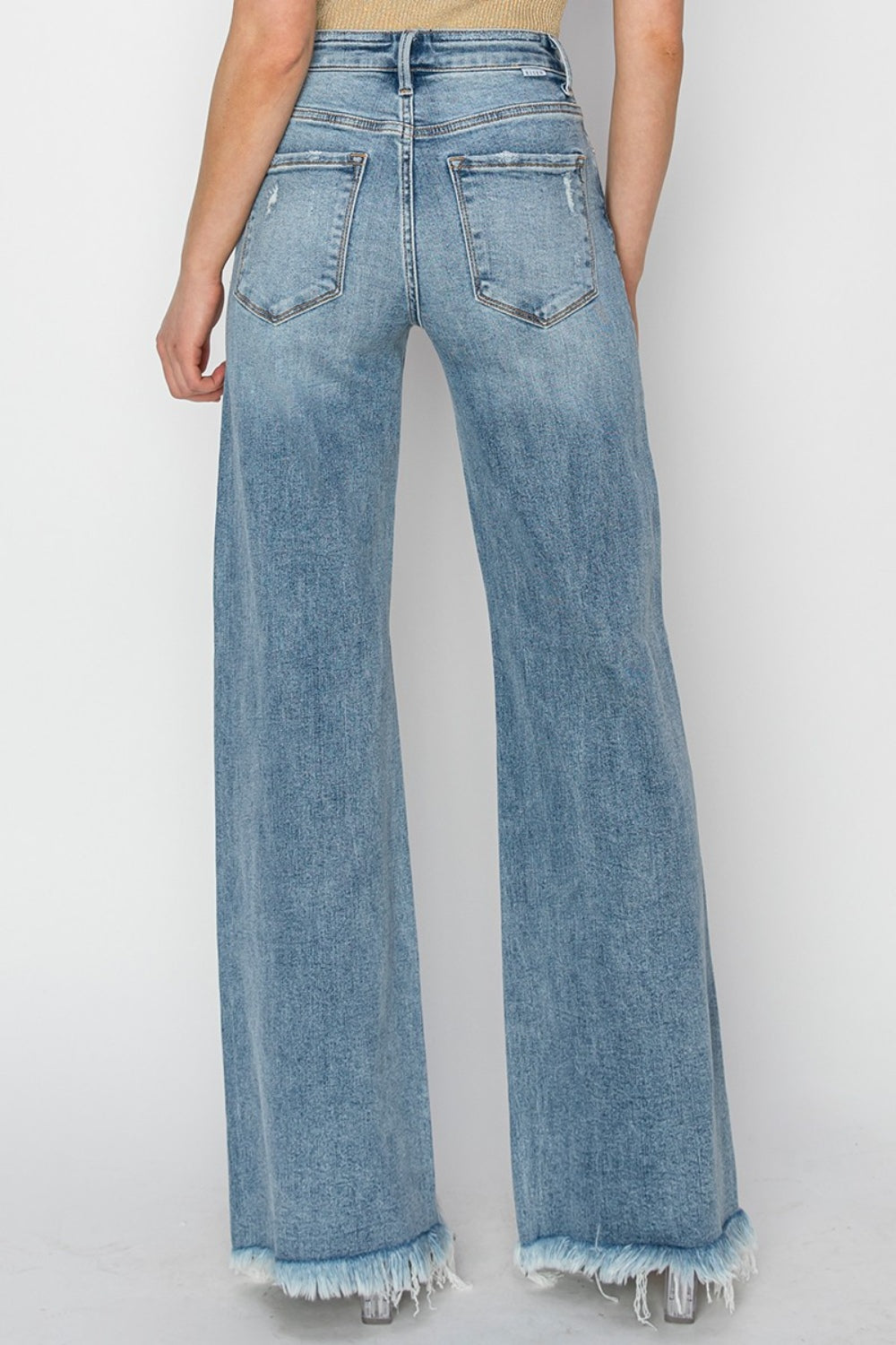 RISEN Mid Rise Button Fly Wide Leg Jeans 805cc9cb-bc5d-4516-852e-e14006734712-Max Trendsi