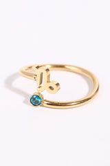 Constellation Stainless Steel Bypass Ring Capricornus One Size 806489e135174bd880412afbdfeefc31-Max Trendsi