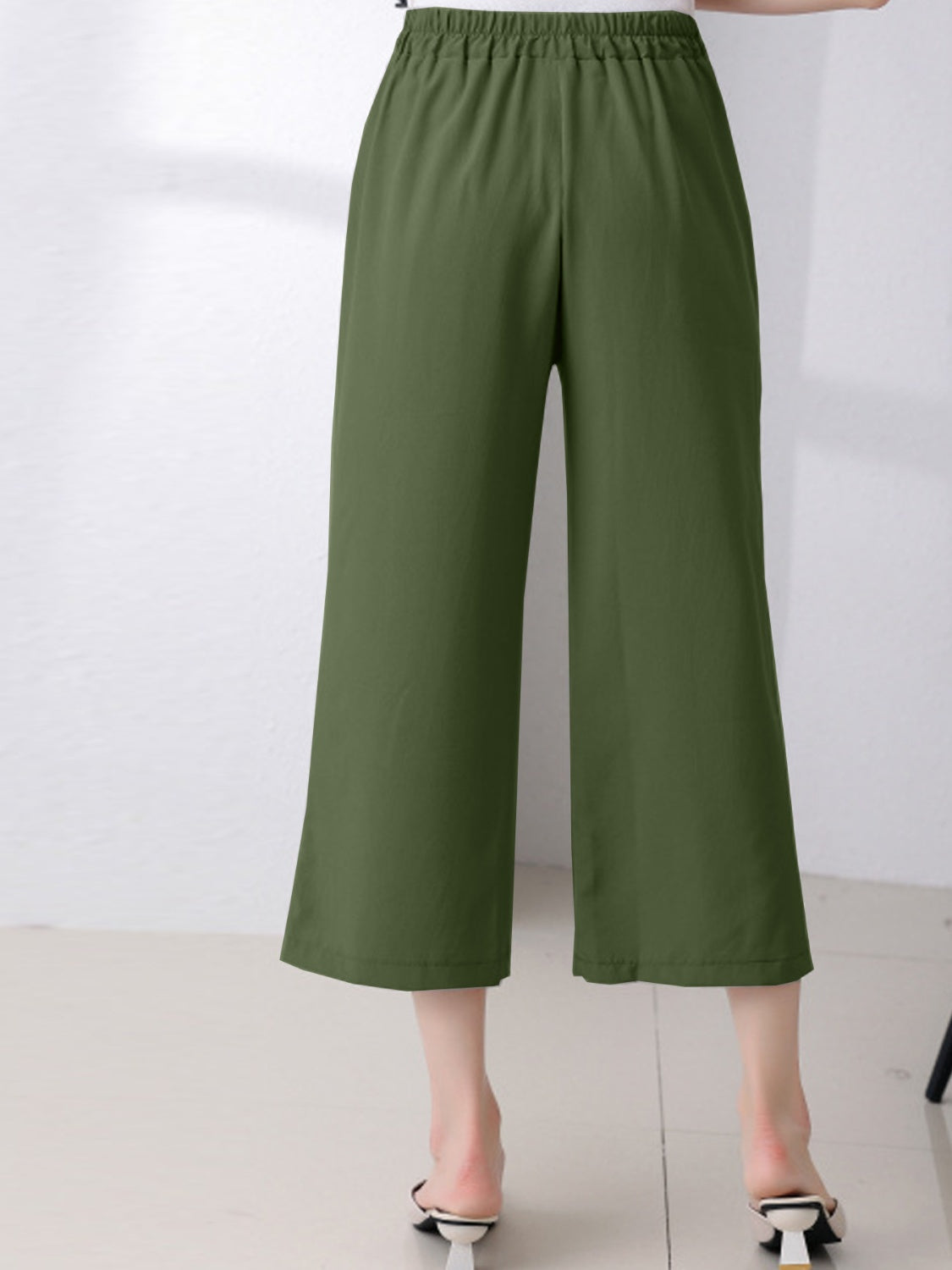 Full Size Pocketed Half Elastic Waist Pants 81d6b211-2d72-4584-80ed-5a904ade49d3-Max Trendsi