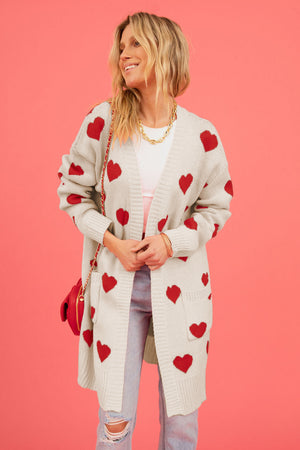 Heart Graphic Open Front Cardigan with Pockets 8428bfb6df984e67995d27d8bb0bfb32-Max Glownestbest