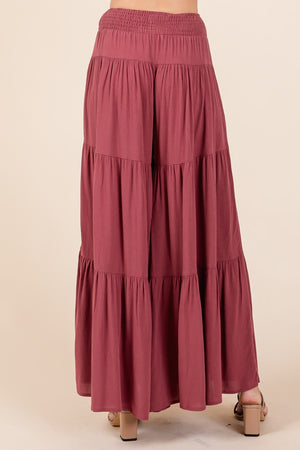Mittoshop Tier Detail Smocked Elastic Waist Wide Leg Pants 84d6c0be-42ac-467c-b7ab-0877ad92b0b7-Max Trendsi