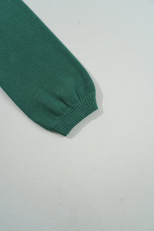 Blackish Green Pearl Beaded Merry Casual Sweater 853a582f7b57d2e5 Glownestbest