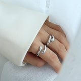 Titanium Steel Hug Bypass Ring Silver 7 8630ceb2-bccb-47a7-b2a1-268bd37e6d8b-Max Trendsi