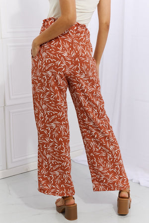 Heimish Right Angle Full Size Geometric Printed Pants in Red Orange 86dbd37496144bef81c25d64bb738cad-Max Trendsi