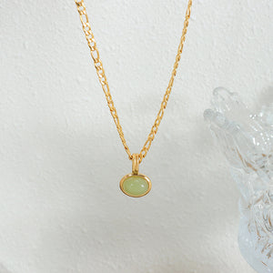 18K gold noble and light luxury gem-set design necklace and earrings set 87bfed2a-128b-4c82-8d38-fa81454f987e Artshiney