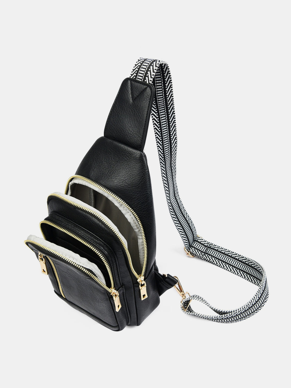 PU Leather Adjustable Strap Crossbody Bag 889c161d-a11b-43c2-bee7-35bf273a19fc-Max Trendsi