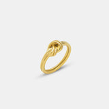 Titanium Steel Knot Ring Gold 898641f6-55aa-409e-84a1-5a6b28ec10b5-Max Trendsi