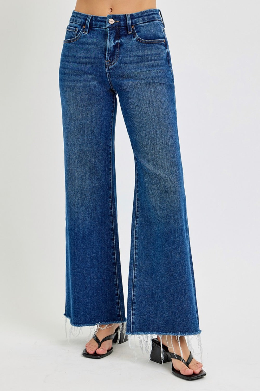 RISEN Tummy Control High Rise Wide Leg Jeans 89fa93d6-f208-41e0-9de5-71dbdd42eee0-Max Trendsi