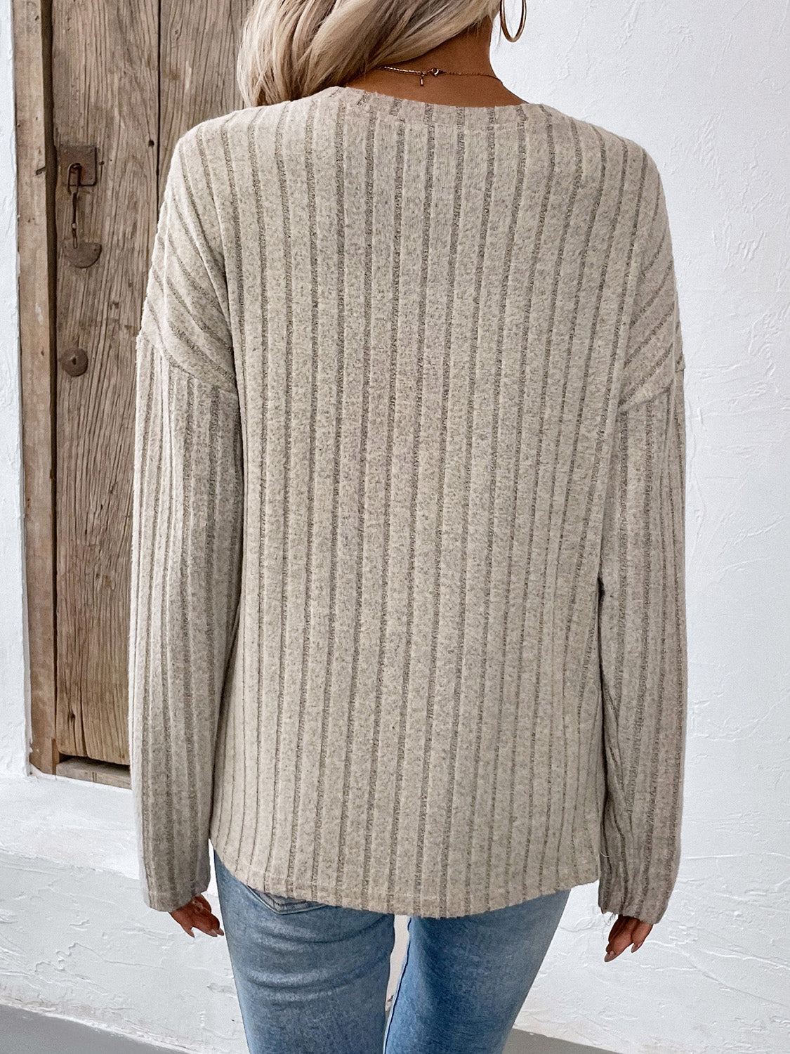 Glownestbest ® | Round Neck Dropped Shoulder T-Shirt 8a70f139-6133-461c-8445-dacea41bada1-Max Glownestbest