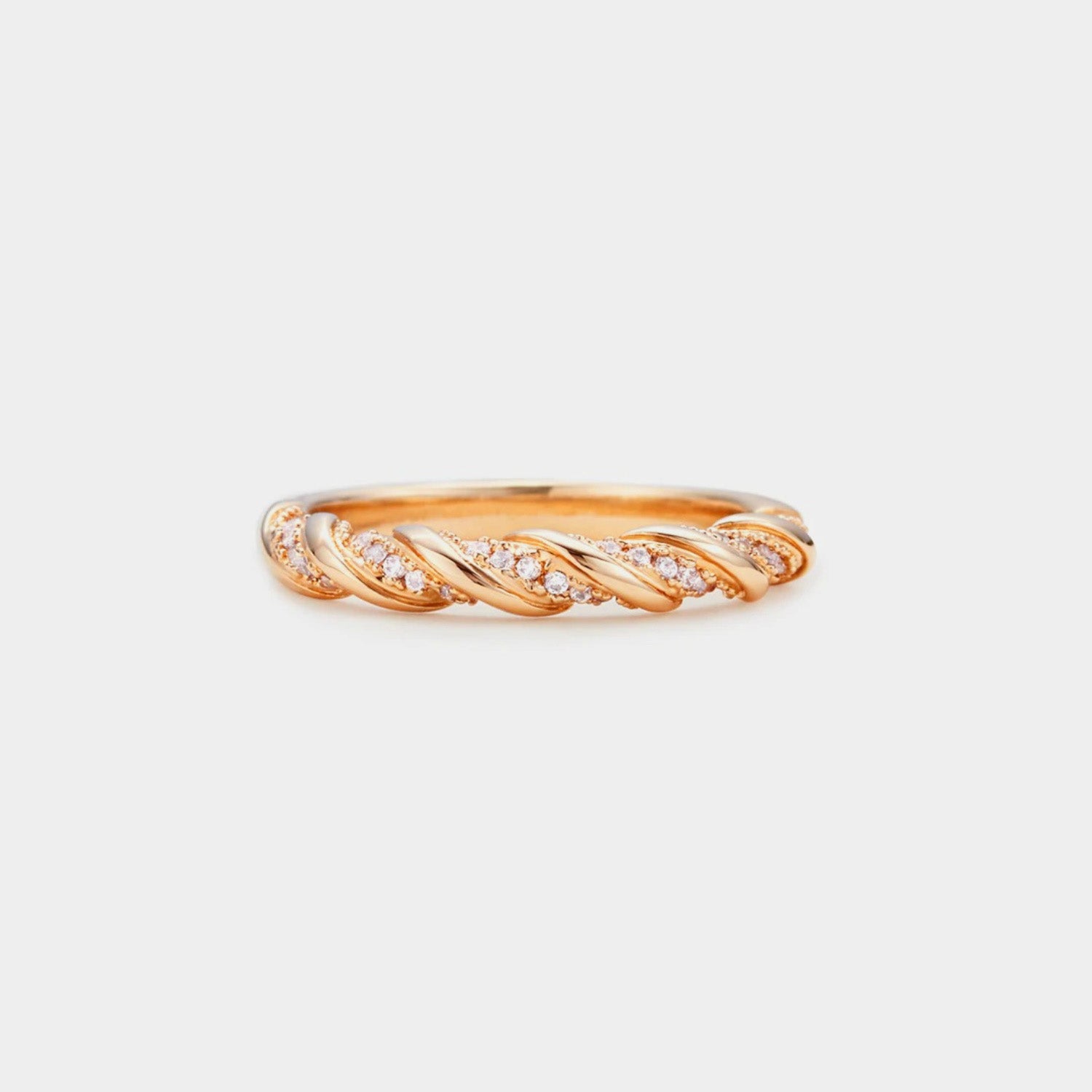 925 Sterling Silver Inlaid Zircon Ring Gold 8abeb829-d898-4ed3-90d3-91a716d9295a-Max Trendsi