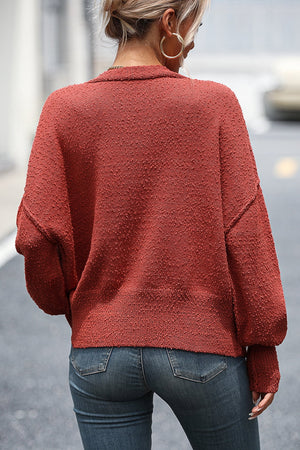 Button-Up Dropped Shoulder Cardigan 8b81a8ff894547eca5fd97fee62debd7-Max Glownestbest