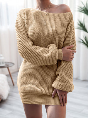 Rib-Knit Mini Sweater Dress 8b826ac778da438bb45738c09c7c1af0-Max Glownestbest