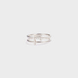 925 Sterling Silver Double Cross Ring Silver 8bf3bdc1-aaab-495c-ade6-74bc7c29775d-Max Trendsi