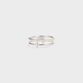 925 Sterling Silver Double Cross Ring Silver 8bf3bdc1-aaab-495c-ade6-74bc7c29775d-Max Trendsi