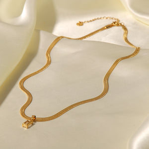 18K Gold Plated Green/White Baguette Zircon Pendant Necklace 8ca20163-40ac-404e-af2e-f2bb86961517 Artshiney