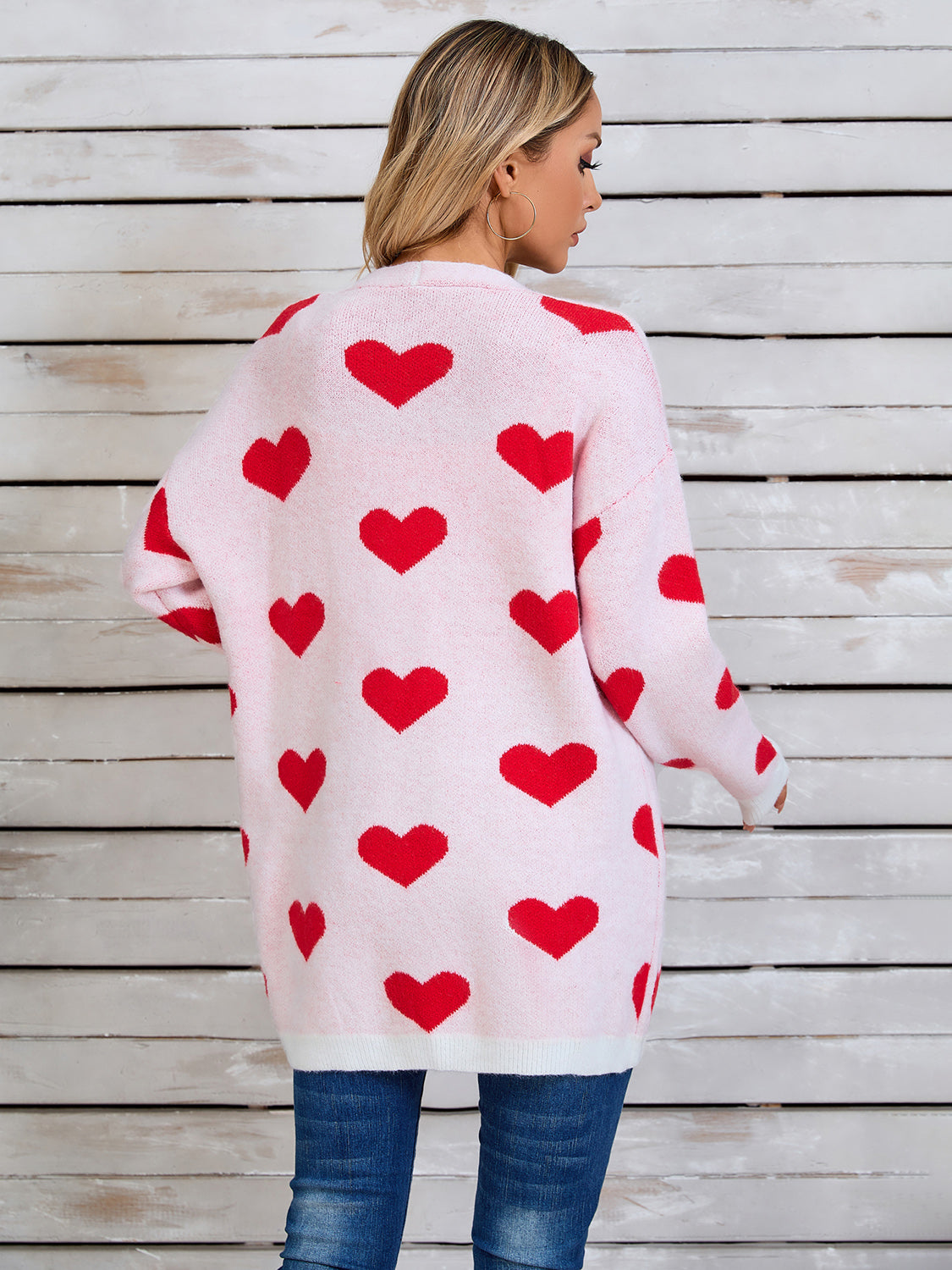 Heart Open Front Long Sleeve Cardigan 8d33ddae-eb1d-4fa5-ac49-fa177bcbb5b7-Max Glownestbest