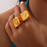 Titanium Steel Fingerprint Signet Ring Gold 8dc0c120-1b72-45b9-9854-c6c637fb6482-Max Trendsi