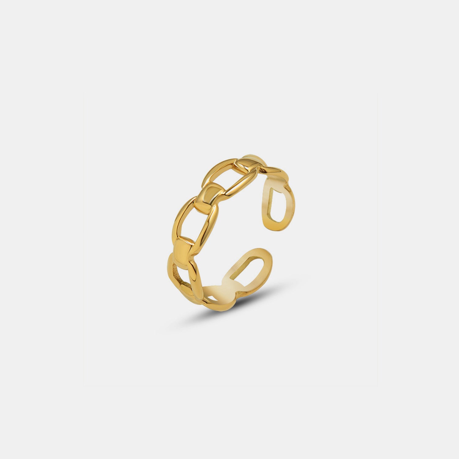 Titanium Steel Gold-Plated Adjustable Ring 8f4c2e0c-727e-47c0-864f-ab8e86e95354-Max Trendsi