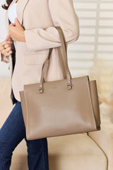 David Jones Medium Work Tote Bag TAUPE One Size 8f8ec708-b5d1-4fba-b958-e1d61890e6a8-Max Trendsi