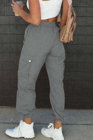 Drawstring Elastic Waist Pants with Pockets 91115363-0000-461e-849c-9ff506c03f98-Max Trendsi