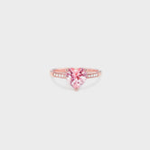 Heart Zircon 925 Sterling Silver Ring Rose Gold 913413a5-efcb-48b4-80b6-9d9a354c6799-Max Trendsi