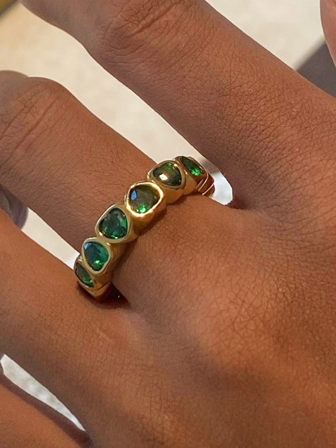18K Gold-Plated Inlaid Zircon Ring 915ed820-c98e-4821-a425-8dcde5b5a2e0-Max Trendsi