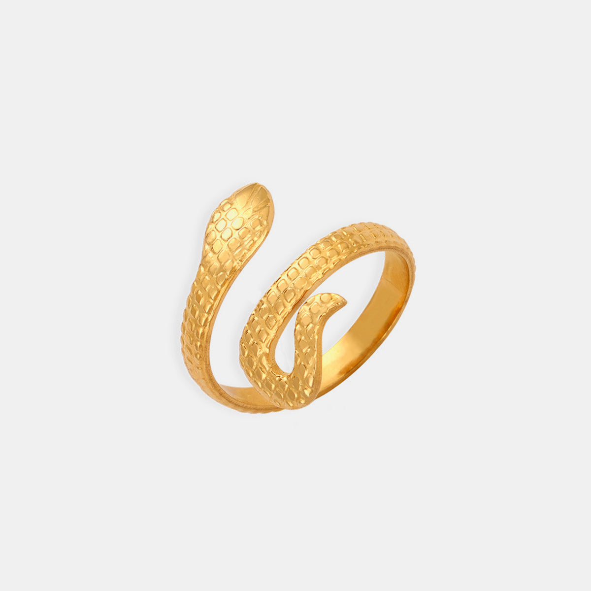 Titanium Steel Snake Shape Bypass Ring Style A 7 9223b497-7e2f-44bd-901c-a10e2c5b8985-Max Trendsi