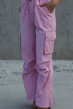 Drawstring Straight Pants with Pockets 922c470ef02e43099b5a76ec73d29298-Max Trendsi