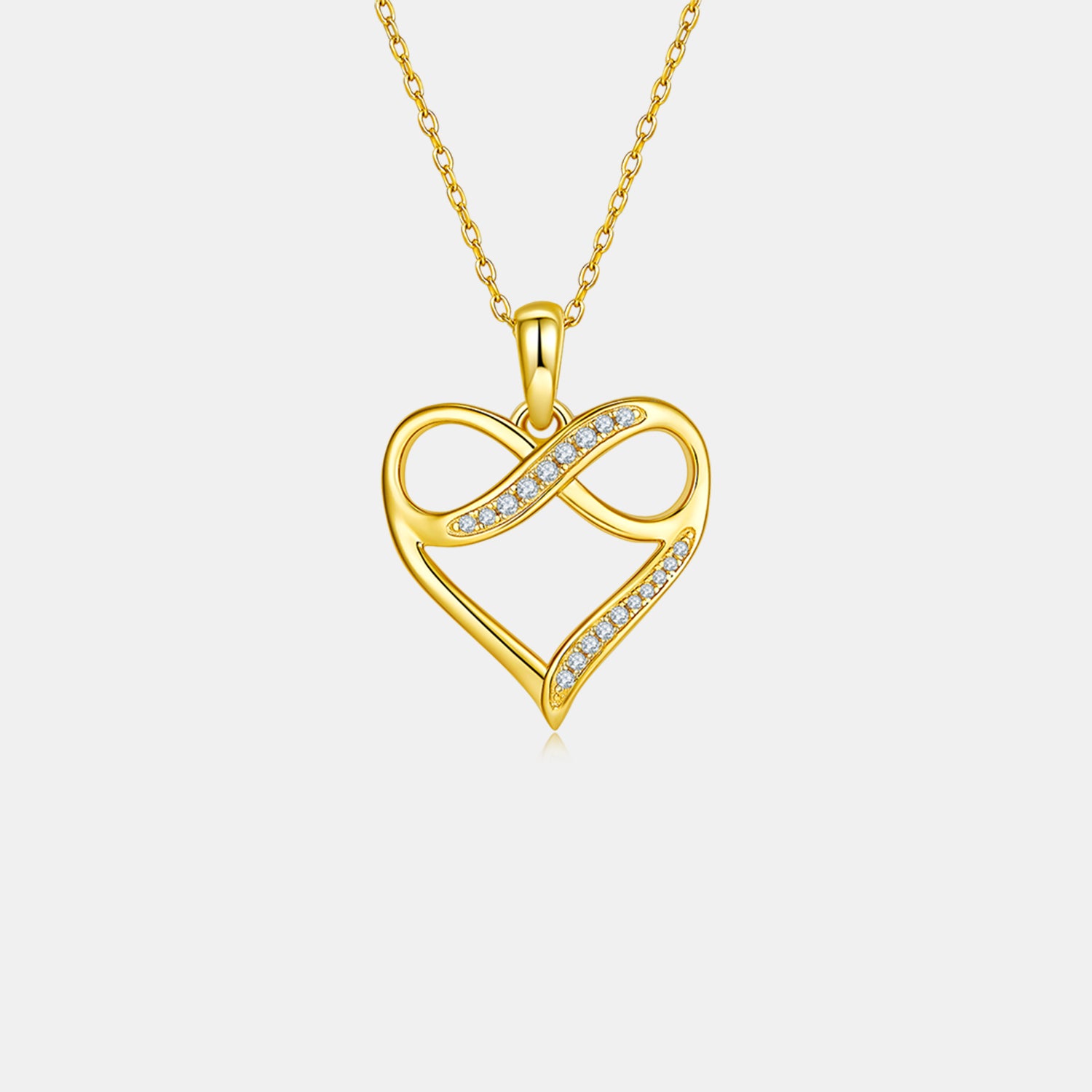 Moissanite 925 Sterling Silver Heart Necklace 93394ffb-68b0-4f56-839b-122d14be9965-Max Trendsi