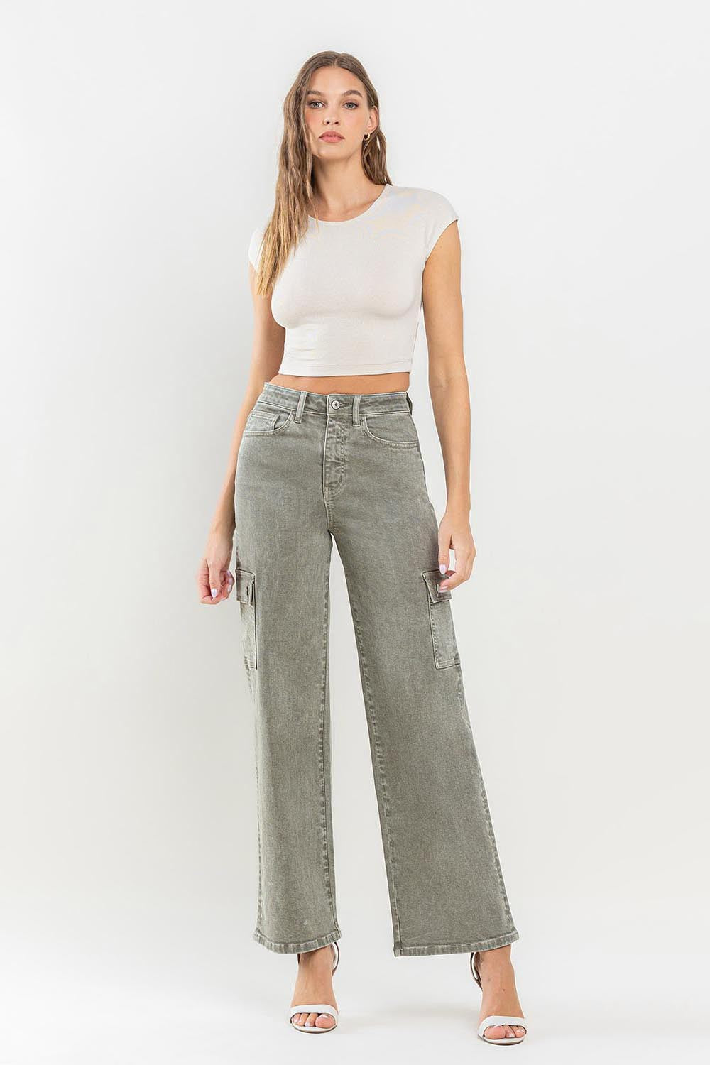 Vervet by Flying Monkey 90's Super High Rise Cargo Jeans 938005a2-4701-4afa-9ff5-75a7602b2c17-Max Trendsi