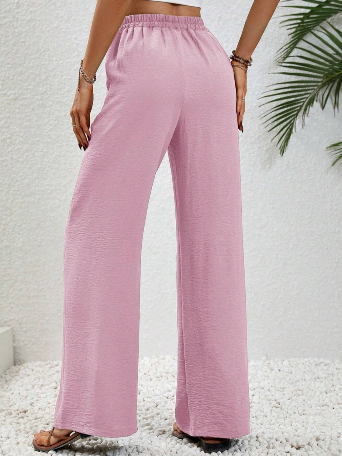 Wide Leg Drawstring Pants 952db75c-bbc6-4156-b5c2-59519c20d5ea-Max Trendsi