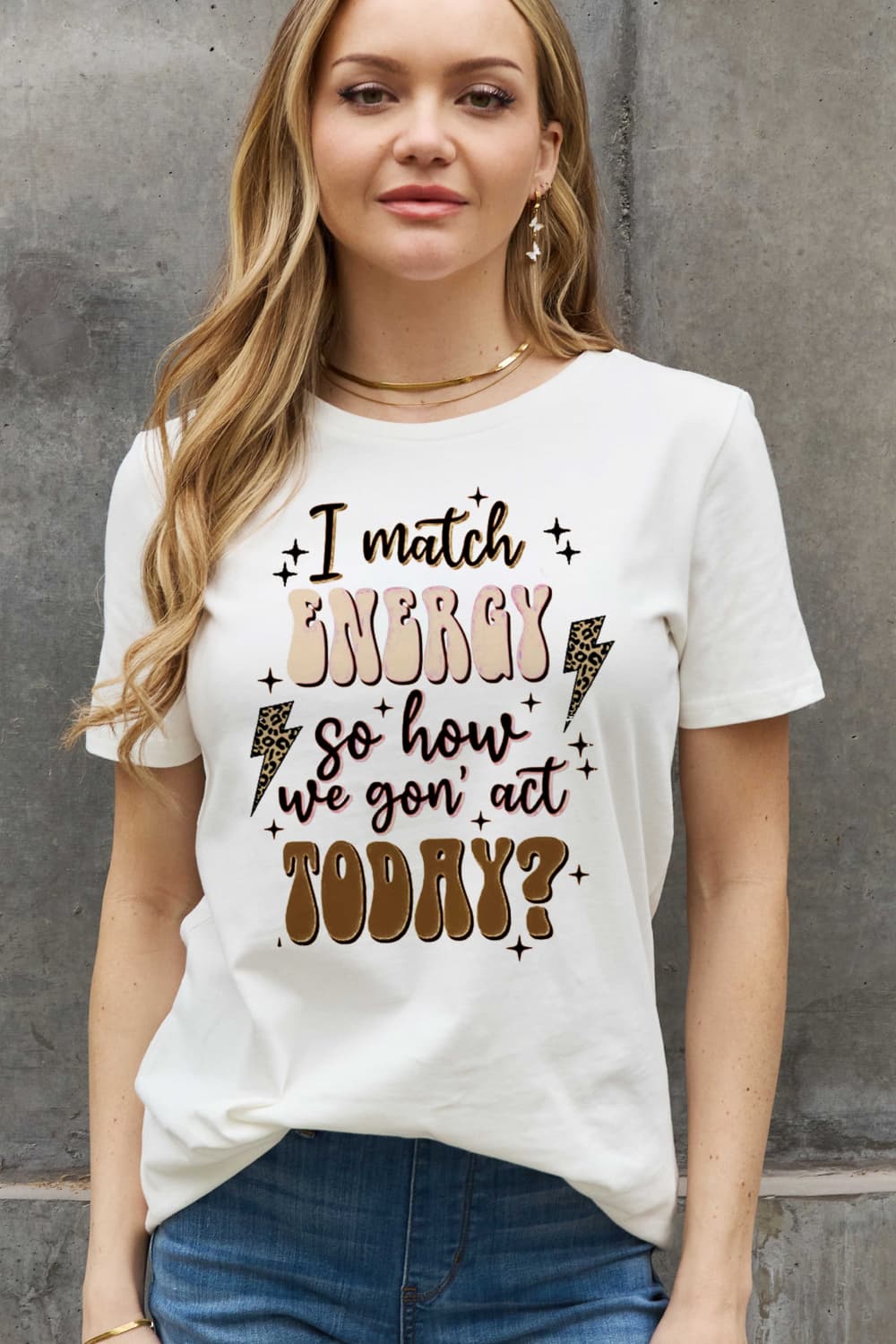 Glownestbest ® | Simply Love Full Size Round Neck Graphic Cotton Tee 965adb3c36ac43b398e5c287068e8f00-Max Glownestbest