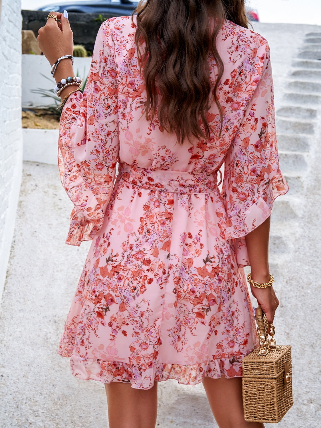 Devine Ruffled Printed Surplice Half Sleeve Mini Dress 969ed7b9-1daa-48b6-9f04-57b60fa152d5-Max Glownestbest