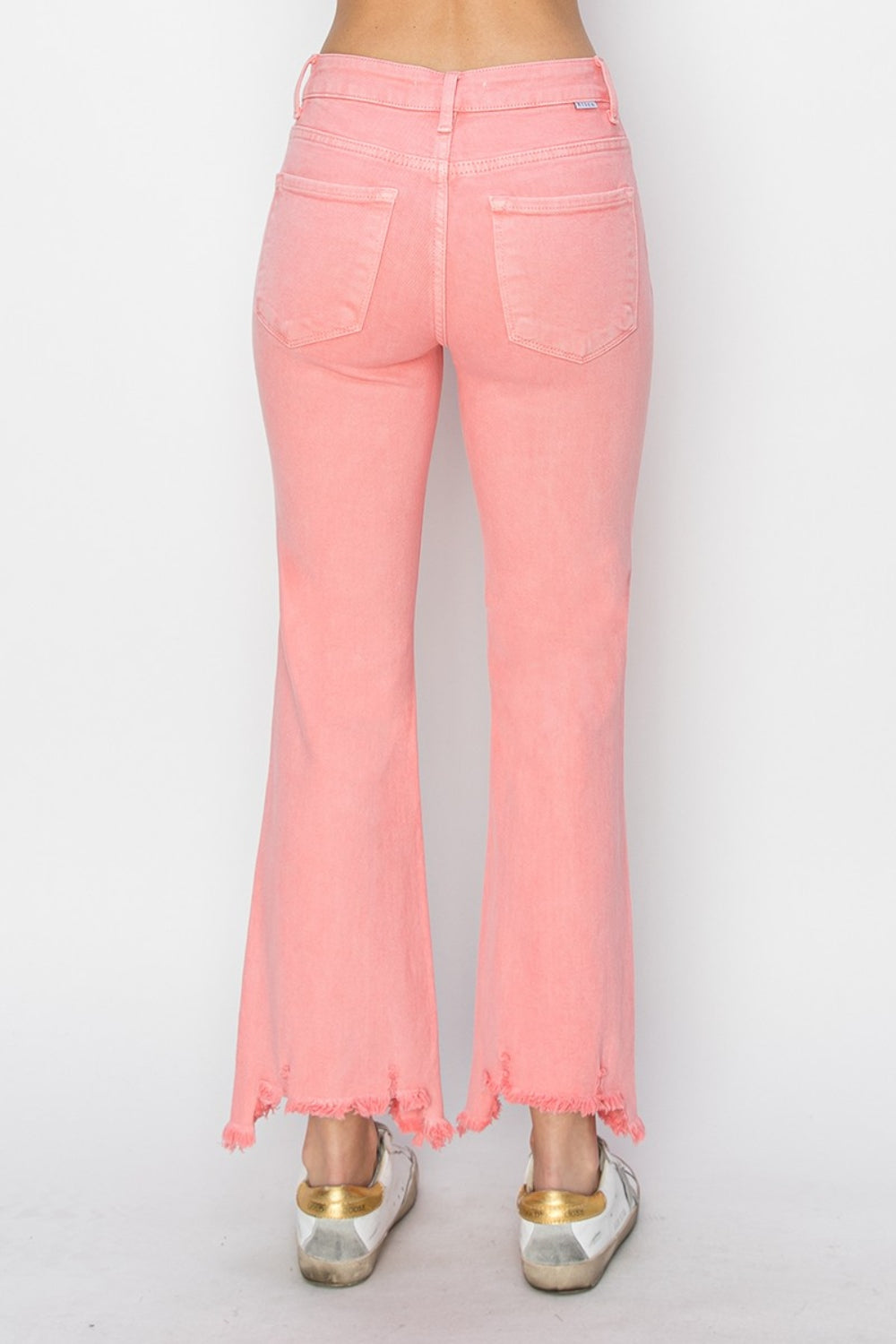 RISEN Raw Hem Bootcut Jeans with Pockets 96dad9f8-4eb0-4a79-9c66-5e211778aa68-Max Trendsi