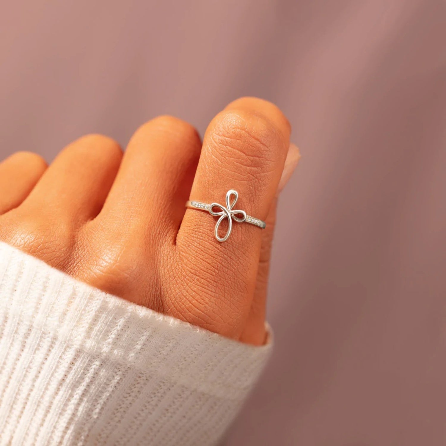 925 Sterling Silver Geometric Ring 96e6a0d8-185c-4018-a254-bc2e6982c254-Max Trendsi