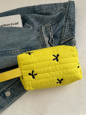 Texture Contrast Bow Wristlet 9708a722-85ac-4005-9269-a4f659926b5d-Max Trendsi