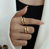 Titanium Steel Hug Bypass Ring Gold 7 974d4bde-fa52-416c-a7fb-141c8c794f13-Max Trendsi