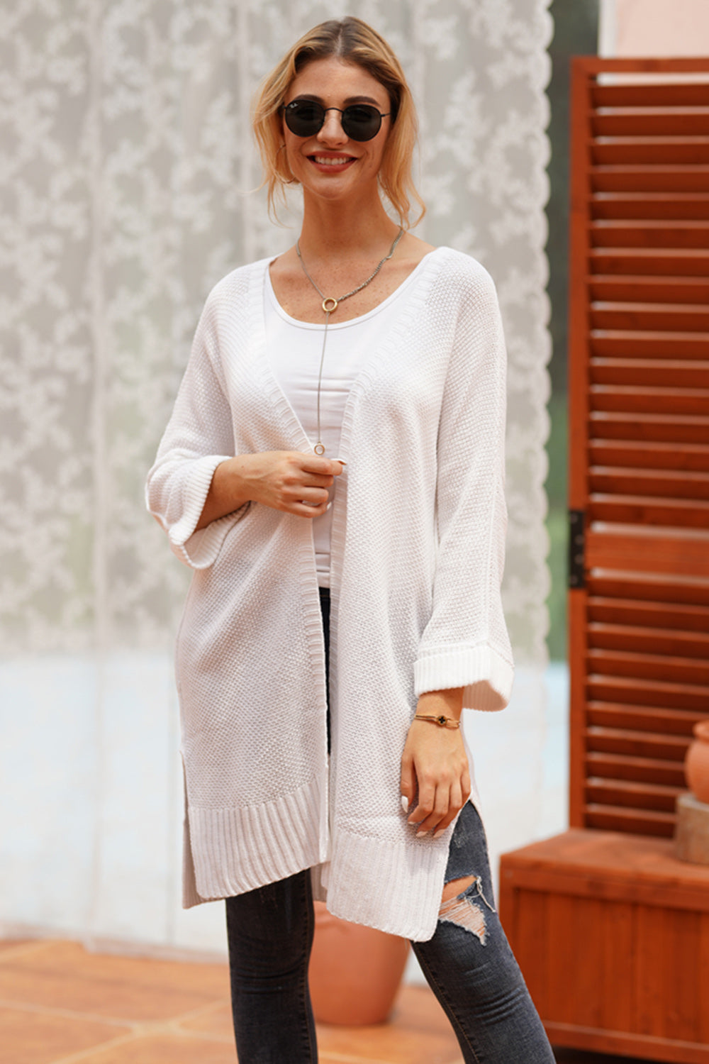 Open Front Long Sleeve Cardigan 980f3811-1631-4205-87cf-e462a3b633e2-Max Glownestbest