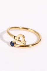 Constellation Stainless Steel Bypass Ring Libra One Size 98569c22205f45dfb9138318105522c6-Max Trendsi
