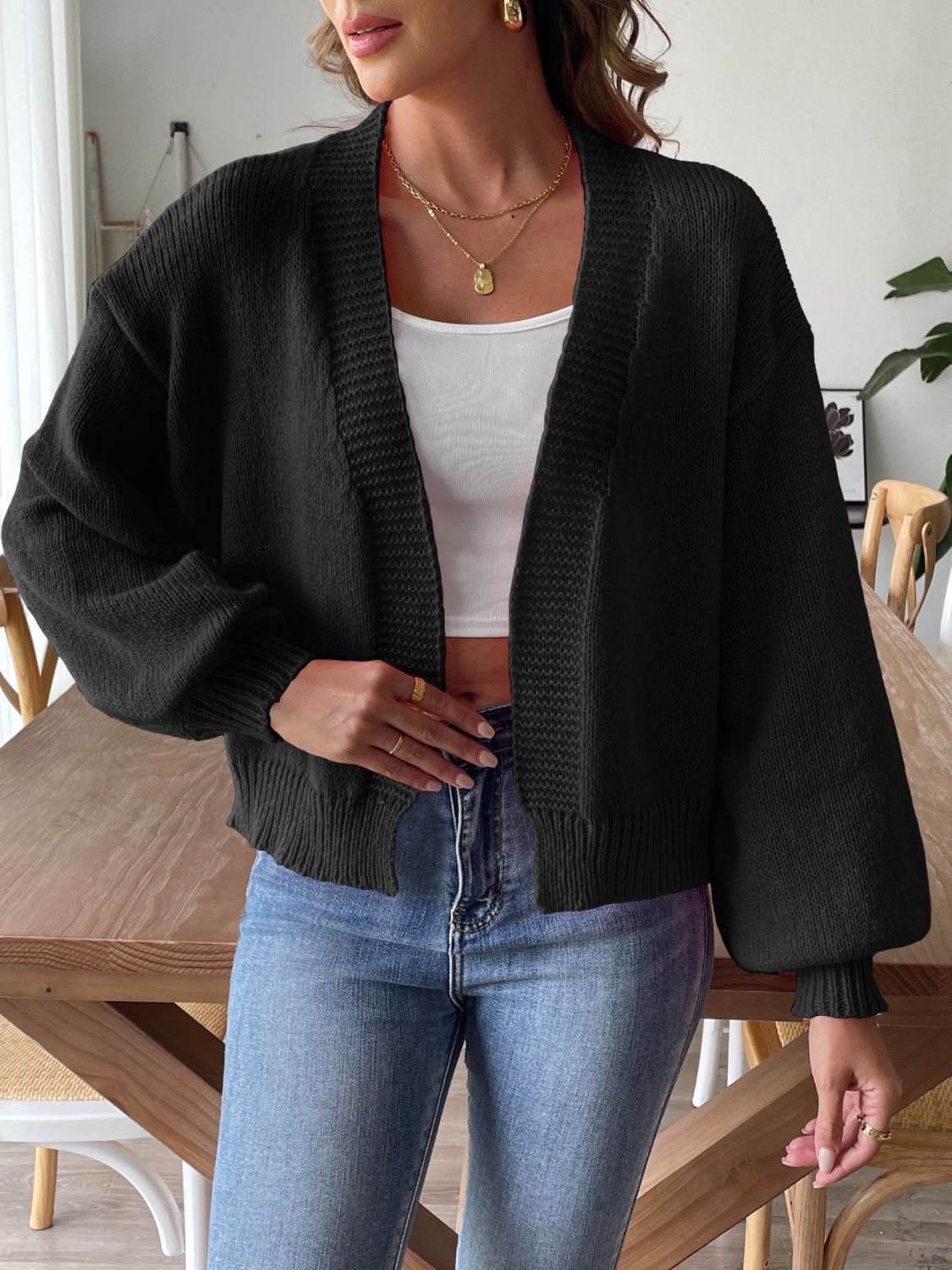 Open Front Long Sleeve Cardigan 98570628-2bae-47a1-94e4-7506cb991b06-Max Glownestbest