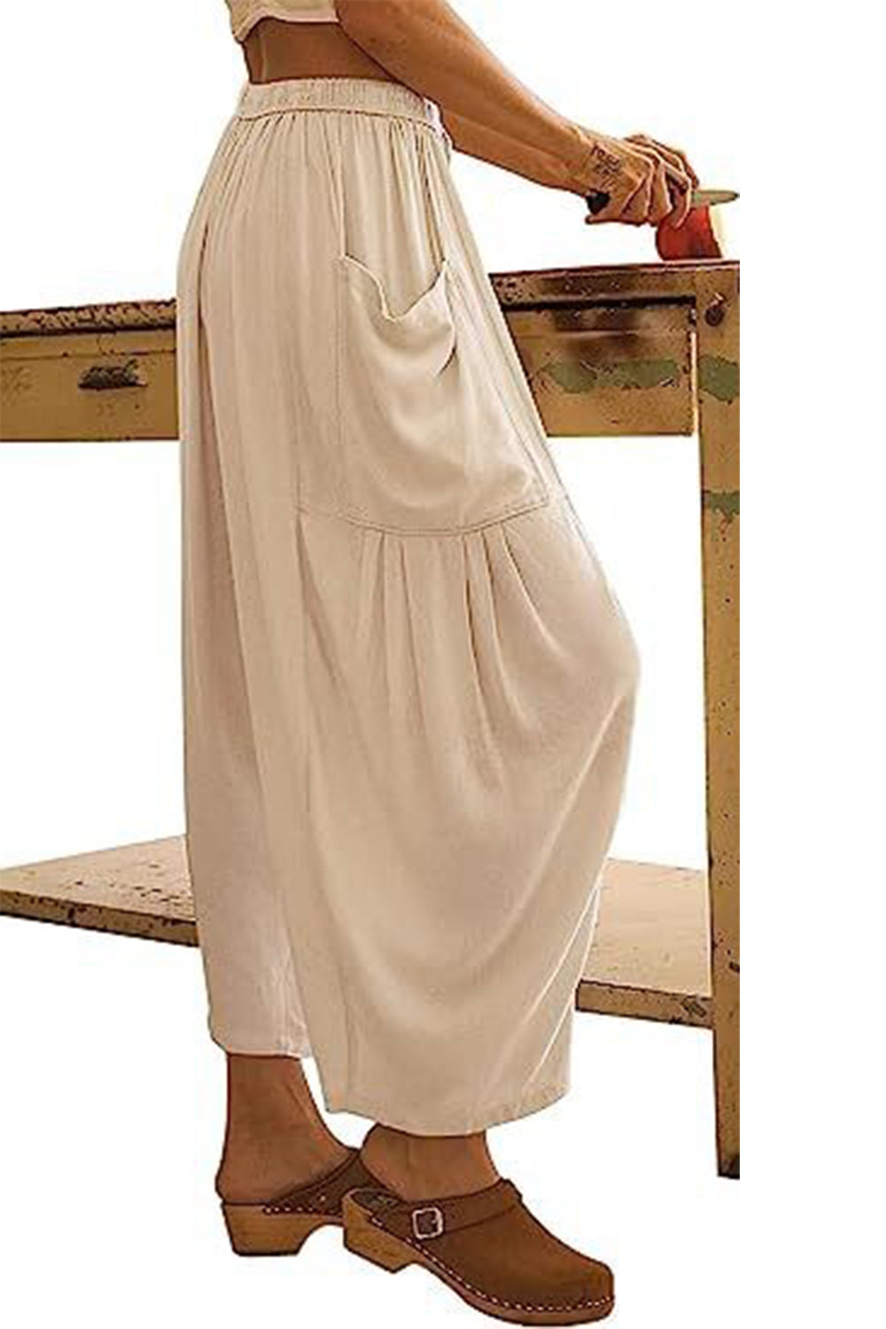 Full Size Pocketed Drawstring Wide Leg Pants 99058e95-e944-4644-b457-8e90c2a955fa-Max Trendsi