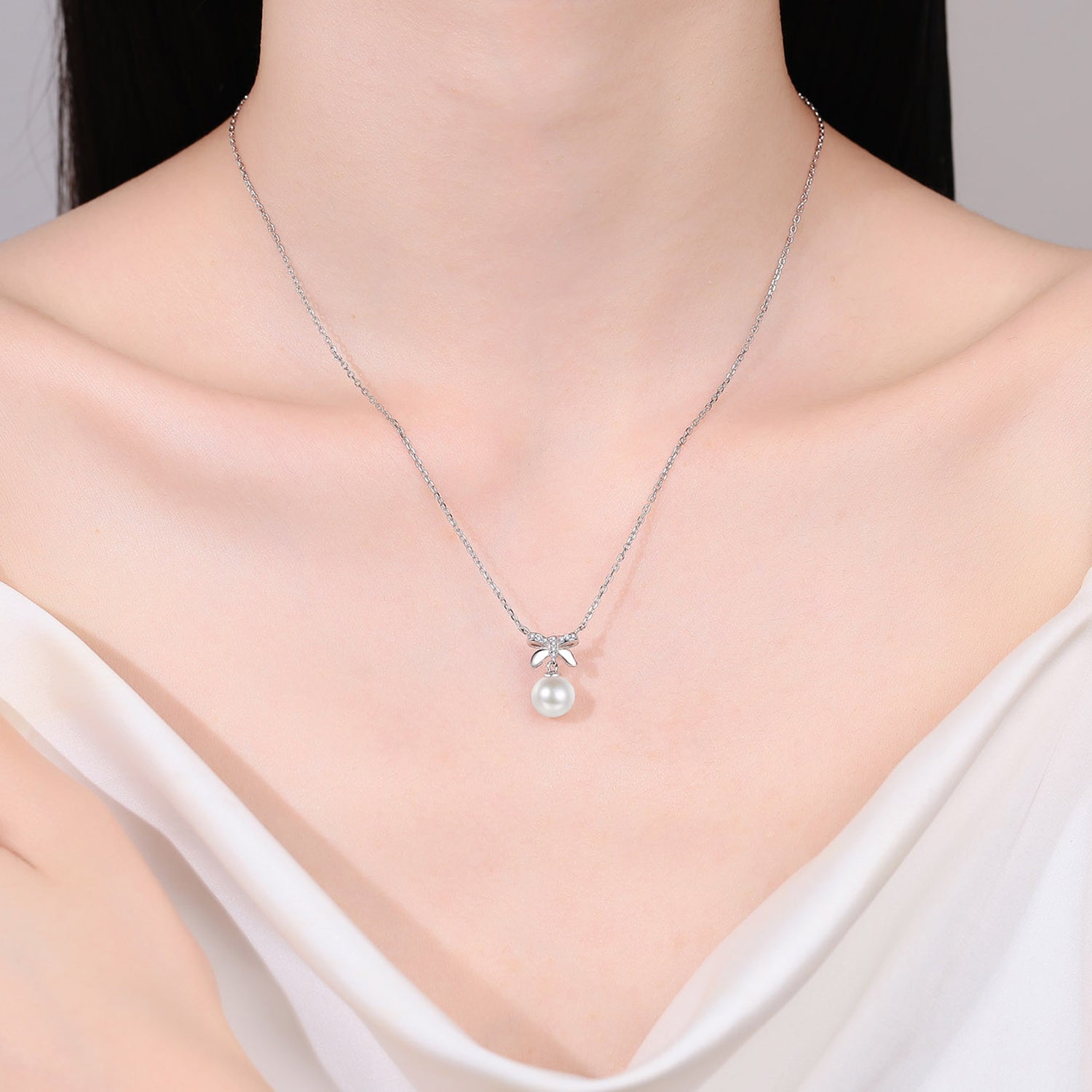 Pearl Pendant Moissanite 925 Sterling Silver Necklace 9a6fd0c6-ef7f-4742-941d-4bdb609b0dfd-Max Trendsi