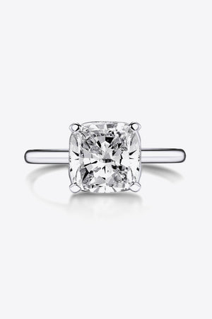 3.5 Carat Zircon 4-Prong Ring White 9aa0a699f7b14d16a2061a8c986ce05a-Max Trendsi