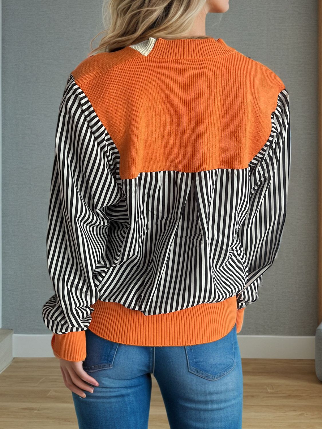 Striped Button Down Long Sleeve Cardigan 9b49de28-ac87-4cc0-8245-1aec643b2bd8-Max Glownestbest