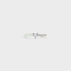 Heart Shape Inlaid Zircon Enamel Ring Light Green 9c558b38-f093-4982-9c82-231e5ba5c1f5-Max Trendsi