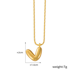 18K gold simple and elegant 26 letters design light luxury style necklace 9d055318-4300-4033-8379-4b35ff64662d Artshiney