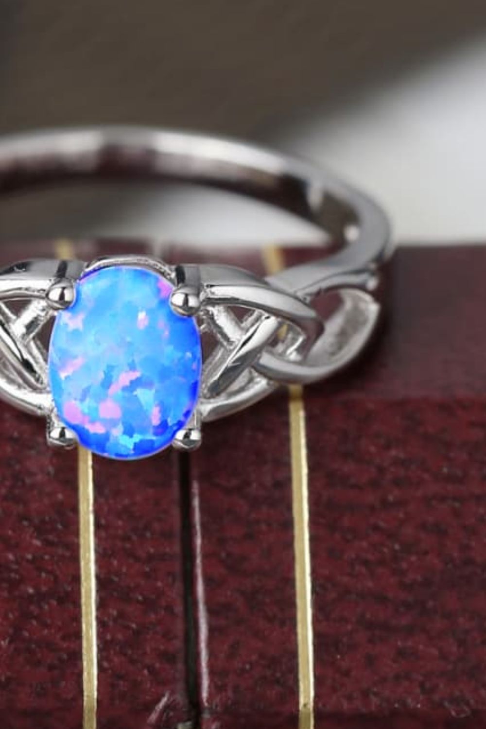 Crisscross 4-Prong Opal Ring 9d20b1370d51426b8e66cc39559d61e8-Max Trendsi